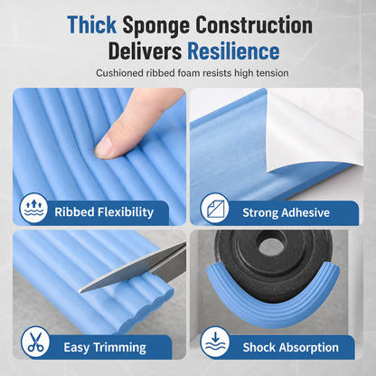 ❄️ Self-Adhesive Foam Pipe Insulation Wrap – Easy Peel & Wrap Design