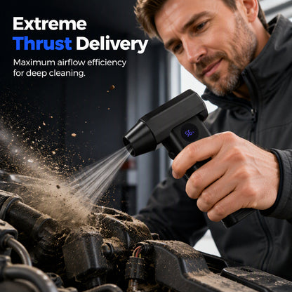 💨 Mini Cordless Turbo Blower – Quick Leaf & Dust Cleanup