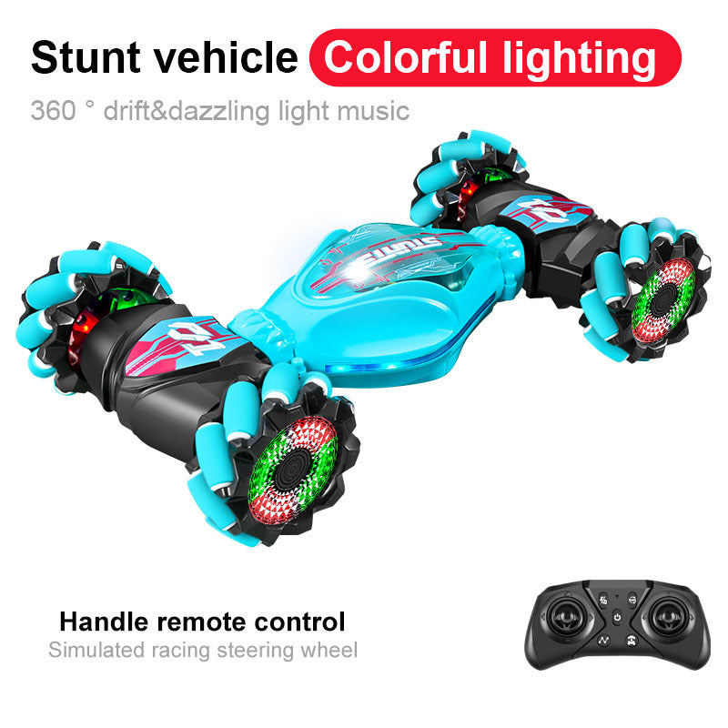🏎️ Gesture & Remote Dual Control 360° Stunt Drift RC Car - LED & Music Toy