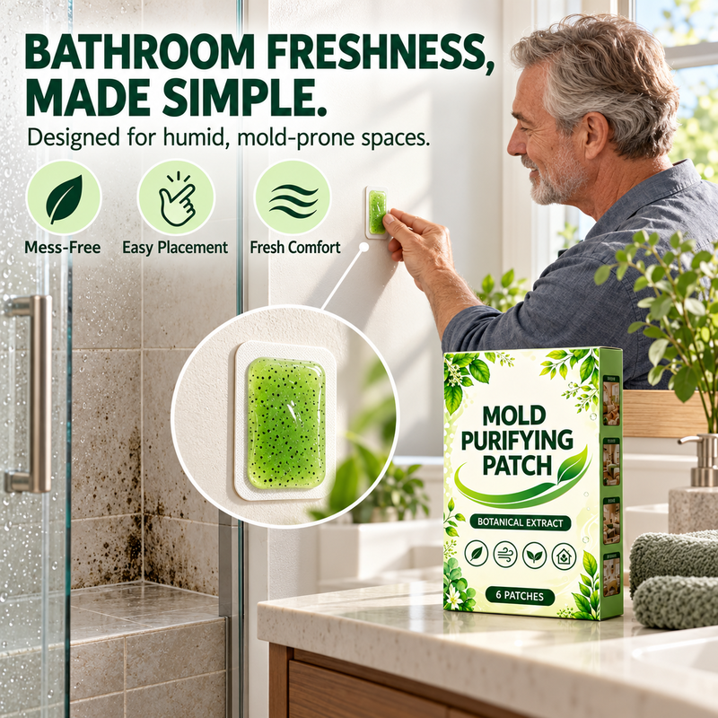 🧪50% OFF NOW! 6Pcs Mold Purifying Patches – Botanical Mildew Removal Pads