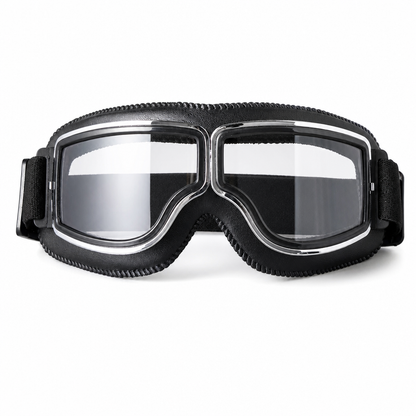 📢📢50% OFF !! ⏰Retro Motorcycle Goggles Vintage Windproof Riding Glasses for Cruiser Helmet and Off-Road Dirt Bike