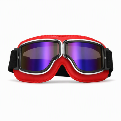 📢📢50% OFF !! ⏰Retro Motorcycle Goggles Vintage Windproof Riding Glasses for Cruiser Helmet and Off-Road Dirt Bike