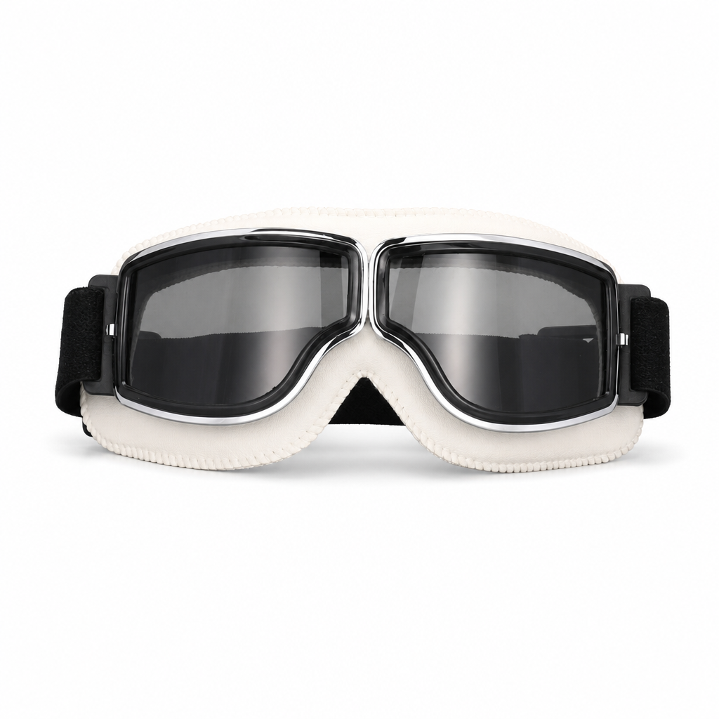 📢📢50% OFF !! ⏰Retro Motorcycle Goggles Vintage Windproof Riding Glasses for Cruiser Helmet and Off-Road Dirt Bike