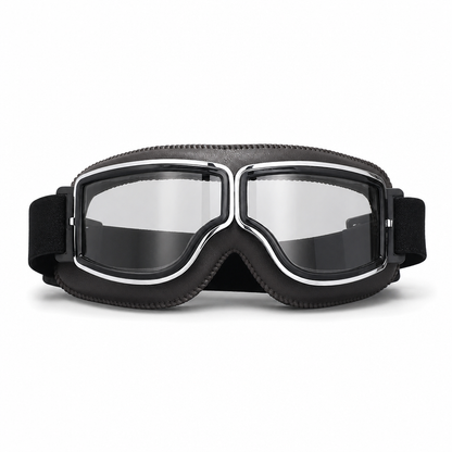 📢📢50% OFF !! ⏰Retro Motorcycle Goggles Vintage Windproof Riding Glasses for Cruiser Helmet and Off-Road Dirt Bike