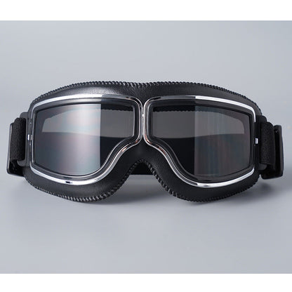 📢📢50% OFF !! ⏰Retro Motorcycle Goggles Vintage Windproof Riding Glasses for Cruiser Helmet and Off-Road Dirt Bike