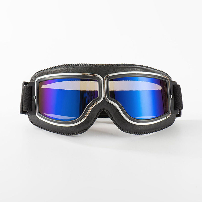📢📢50% OFF !! ⏰Retro Motorcycle Goggles Vintage Windproof Riding Glasses for Cruiser Helmet and Off-Road Dirt Bike