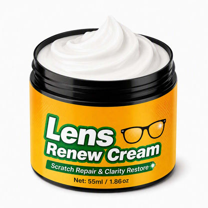 Lens Scratch Repair Cream Set with Sponge for Glasses Goggles Face Shields and Helmet Visors