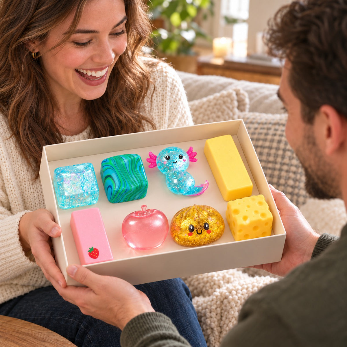 8-Piece Assorted Squishy Fidget Toy Set