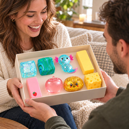 8-Piece Assorted Squishy Fidget Toy Set