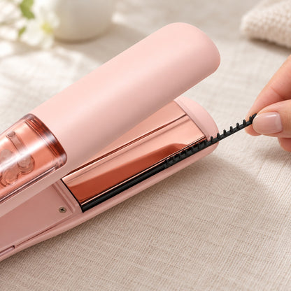 Steam Hair Straightener with Detachable Comb