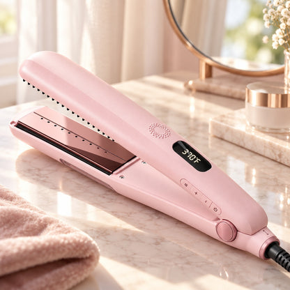 Steam Hair Straightener with Detachable Comb