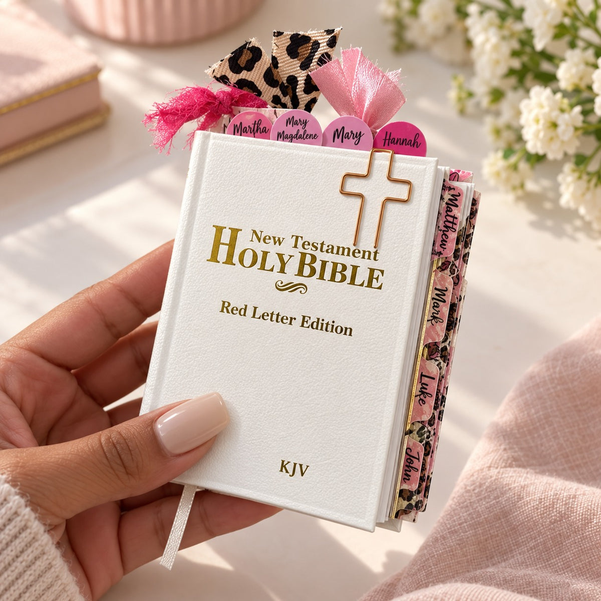 Mini KJV New Testament Bible with Tabs & Devotional Inserts