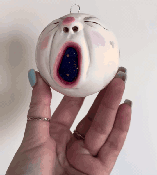 Handmade Moon Character Ornaments | Three Celestial Styles