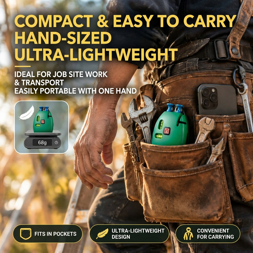 ✅50% off Bright infrared laser, accurate 90° right angle, pocket-sized leveling tool!