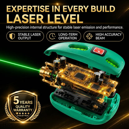 ✅50% off Bright infrared laser, accurate 90° right angle, pocket-sized leveling tool!