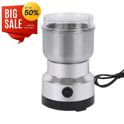 🌿 Stainless Steel Dry Ingredient Grinder – Fast Grinding for Spices, Grains & Coffee ✨
