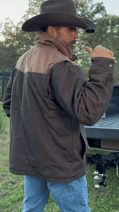 Men's Quilted Canvas Western Coat